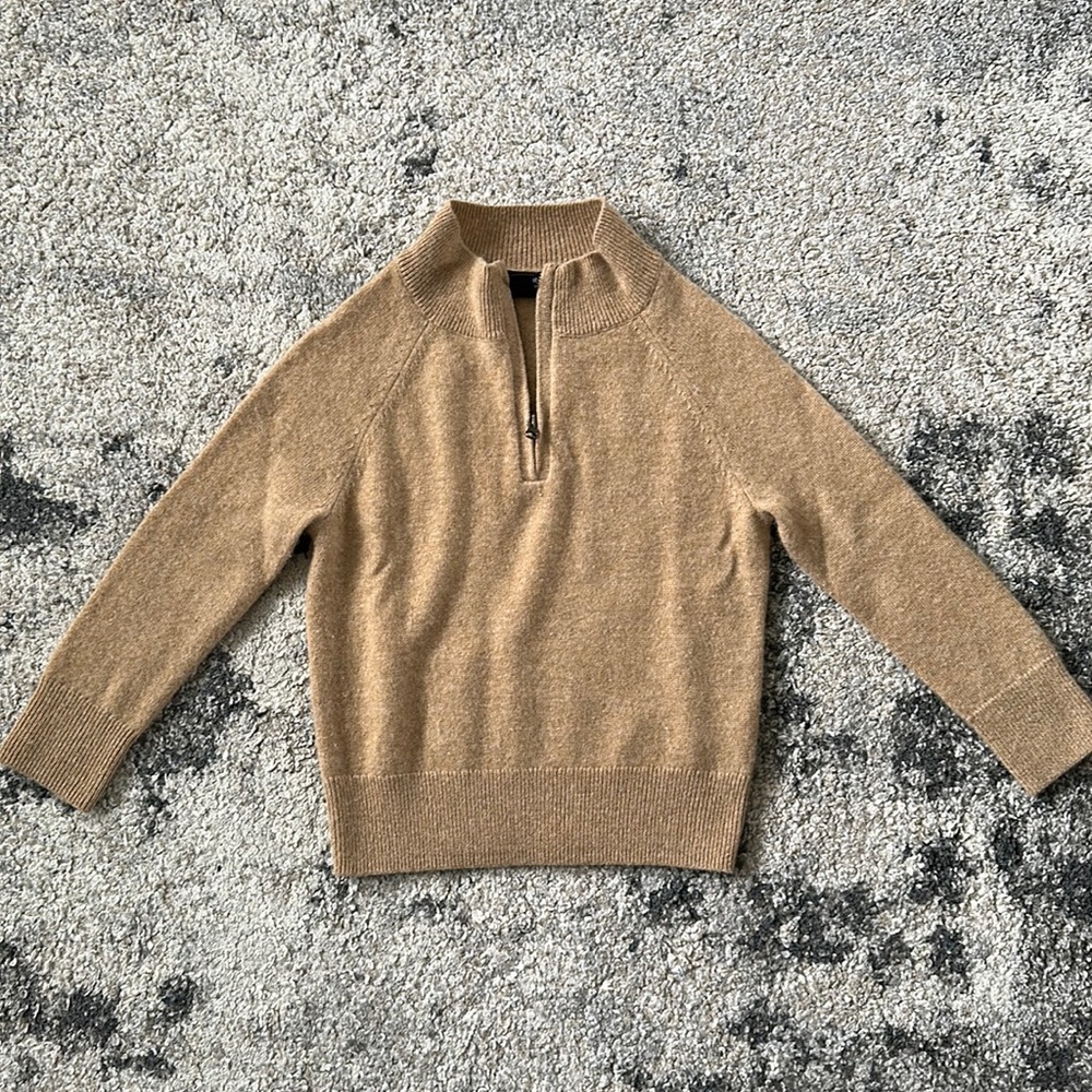 Crewcuts toddler half-zip cashmere sweater!